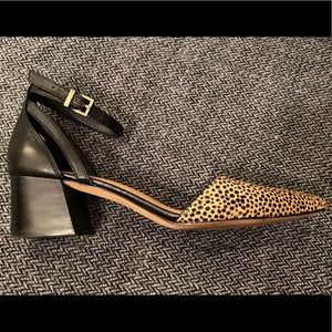 Fun Textured Animal Print Heels - Crown Vintage